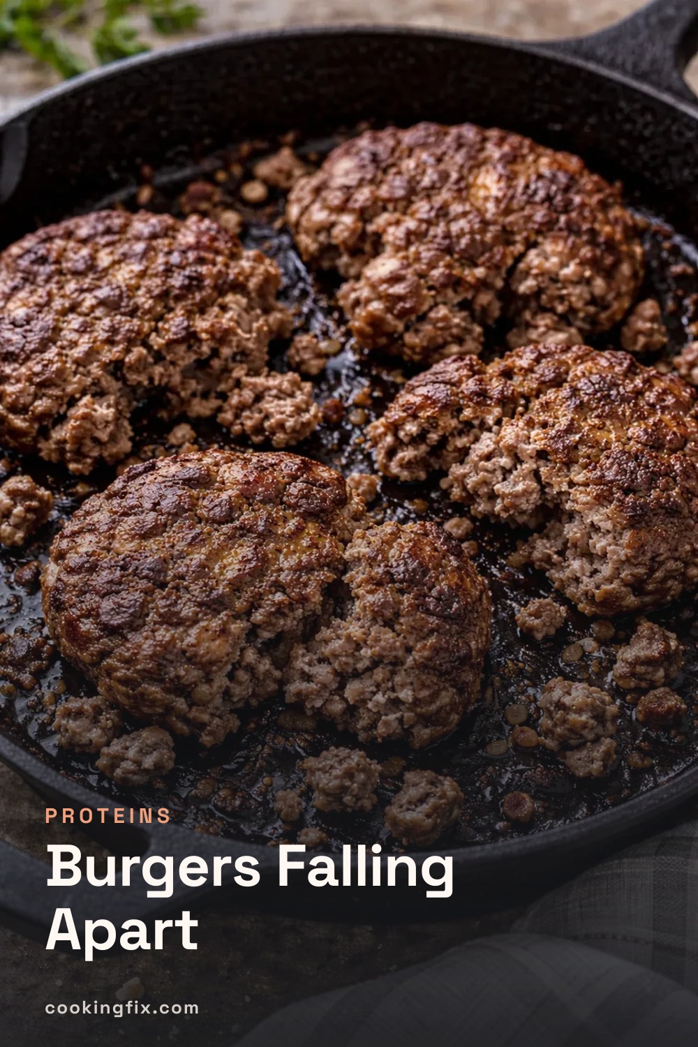 Burgers Falling Apart