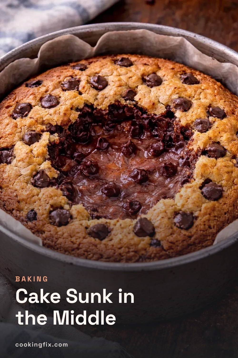 Cake Sunk in the Middle