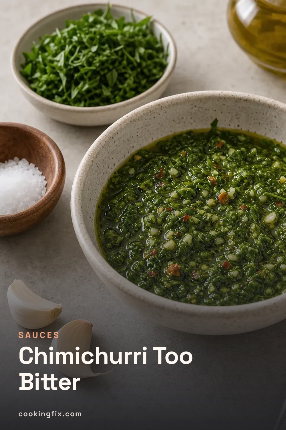 Chimichurri Too Bitter