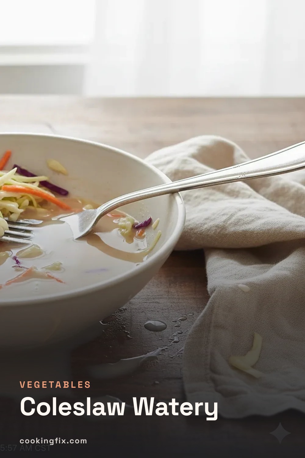 Coleslaw Watery