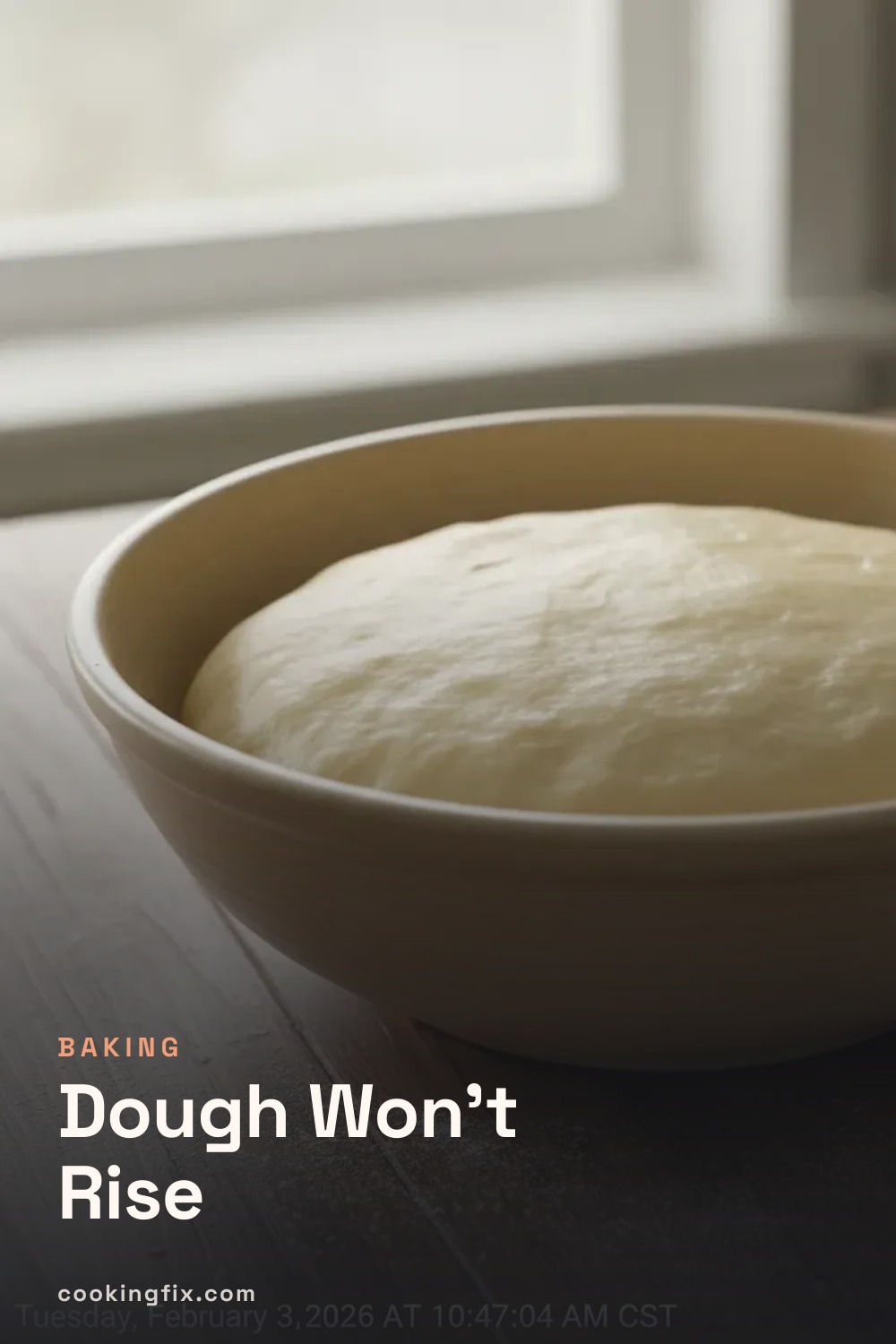 Dough Won't Rise
