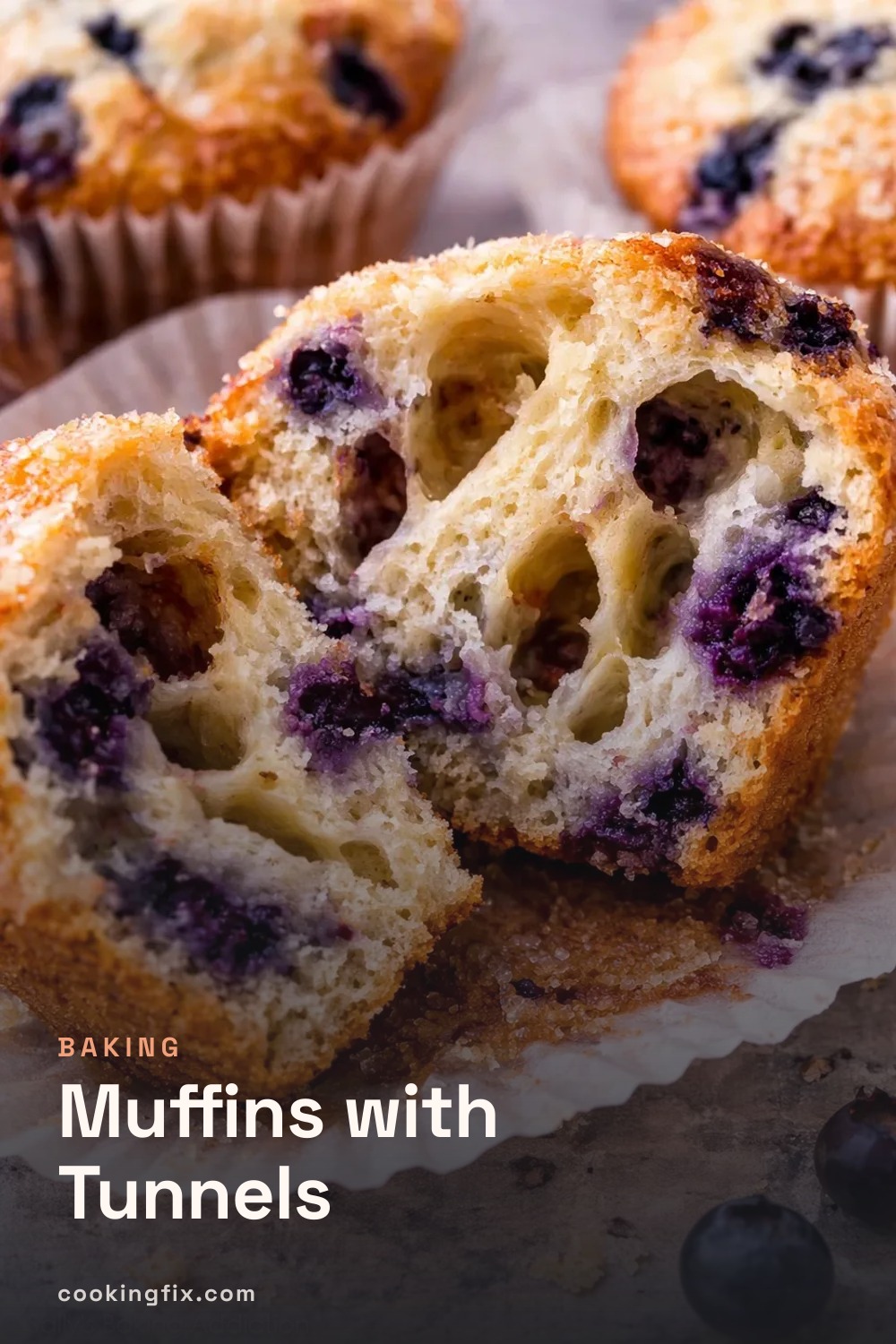 Muffins with Tunnels