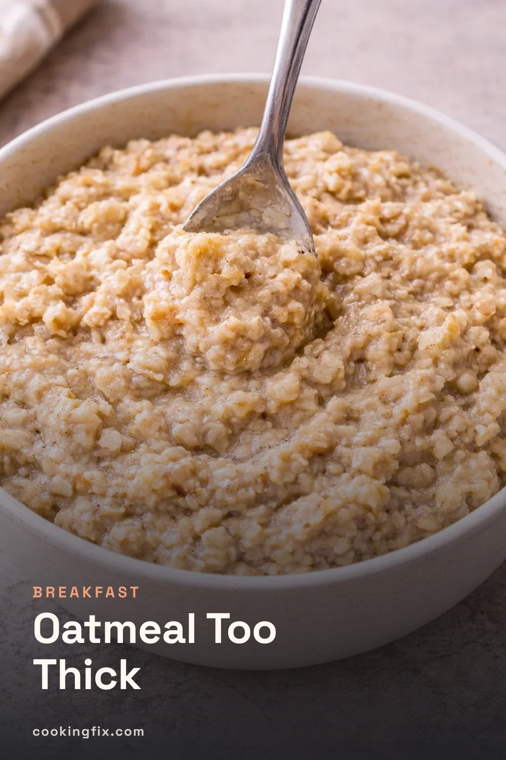 Oatmeal Too Thick
