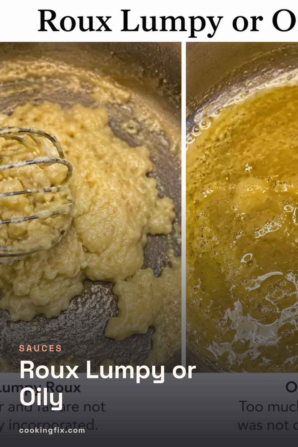 Roux Lumpy or Oily