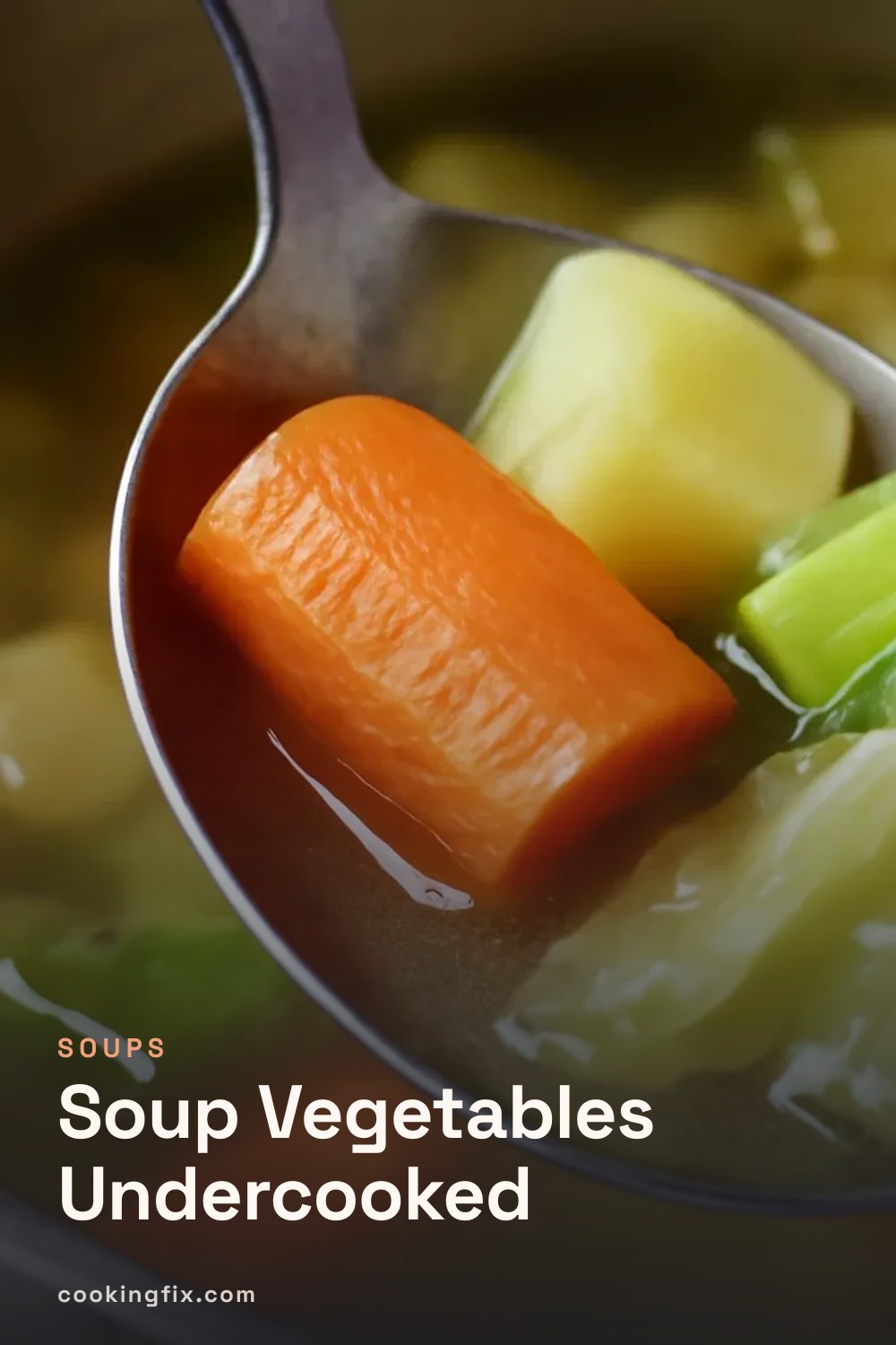Soup Vegetables Undercooked