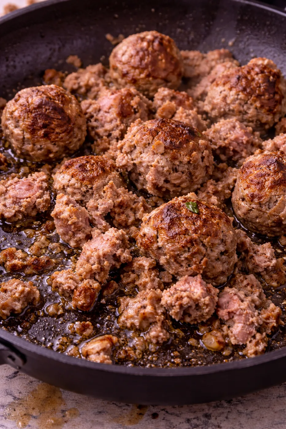 Meatballs Falling Apart